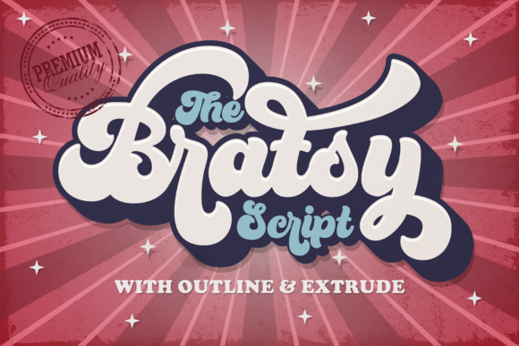Bratsy: A Layered Retro Script with a Vintage Soul