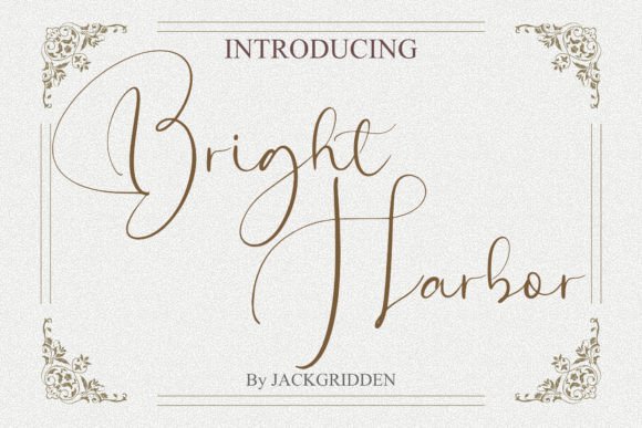 Bright Harbor: A Script Font That Feels Like a Coastal Retreat