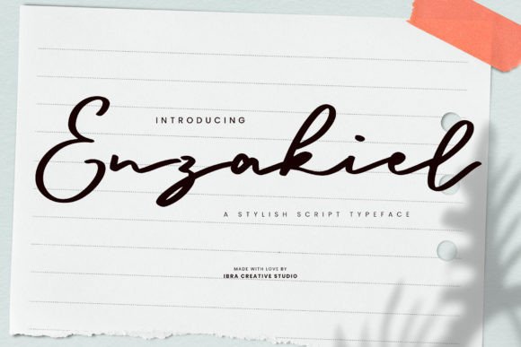 Enzakiel: A Script Font for Modern Elegance