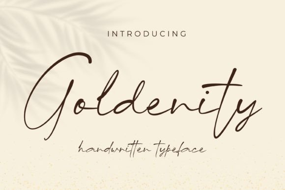 Goldenity: A Script Font of Timeless Elegance