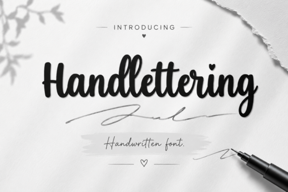 Handlettering Ink: The Script Font with a Personal Touch