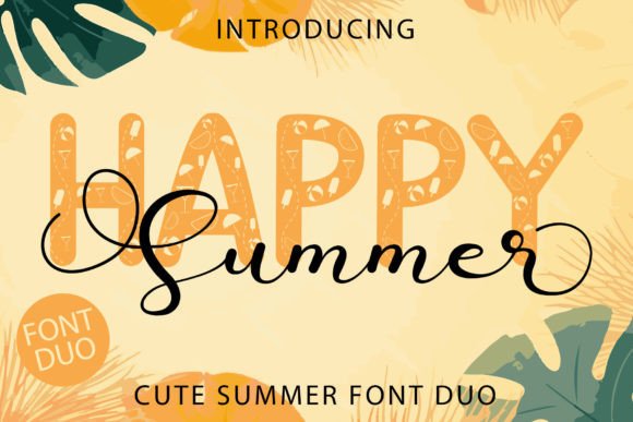 Happy Summer: A Font Duo for Your Most Vibrant Designs