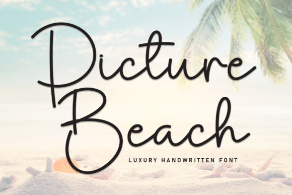 Picture Beach: A Script Font for Elegant Branding