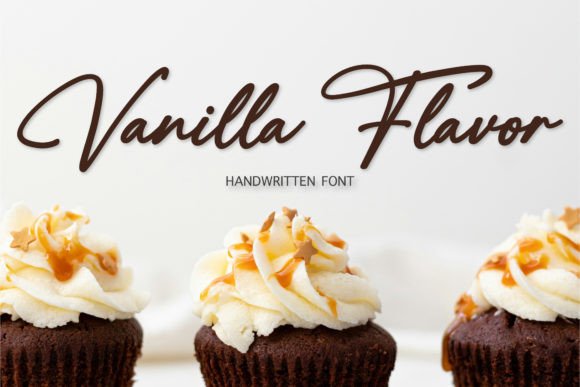 Vanilla Flavor: A Handwritten Script for Authentic Design