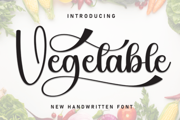 Vegetable: A Script Font for Authentic & Elegant Design