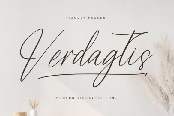Verdagtis: Modern Handwritten Font for Luxury Branding